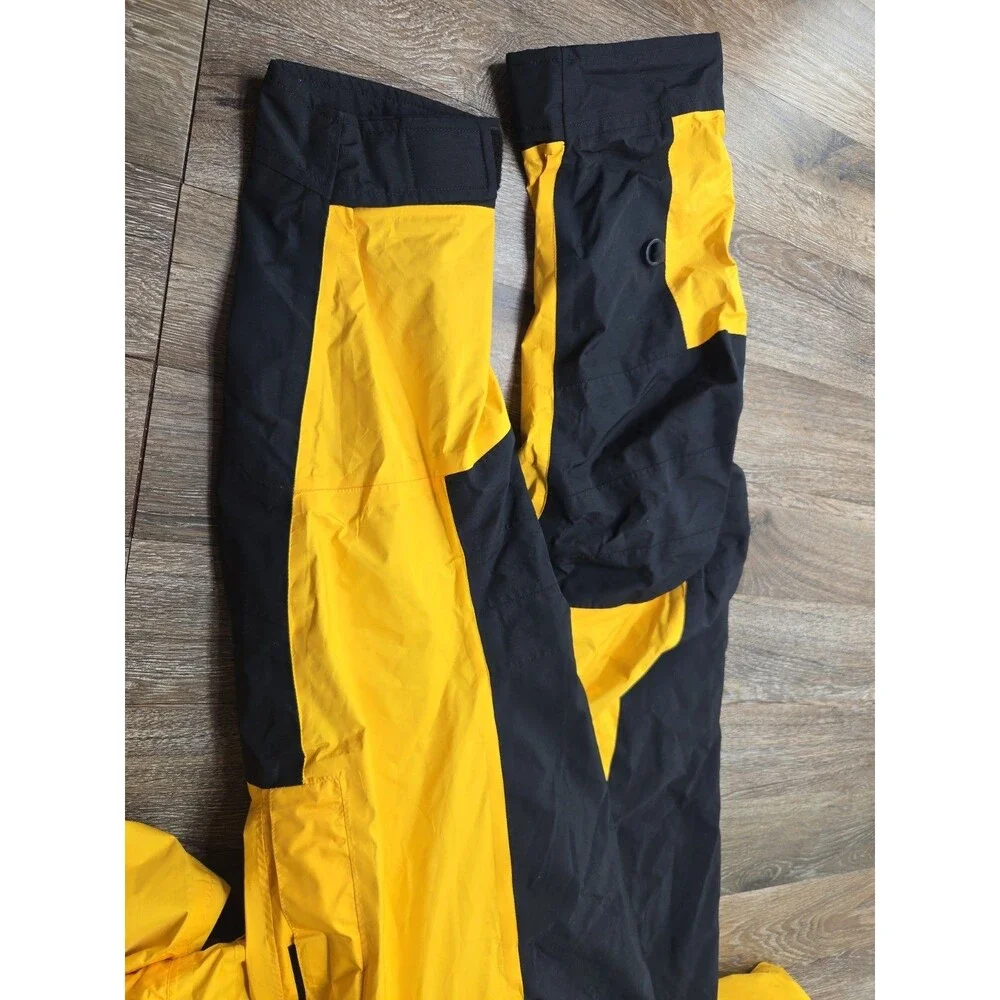 Vintage The North Face Gore-Tex Mountain Jacket Men's XL Yellow Black Shell Only